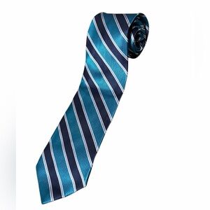 Brooks Brothers Silk Tie Blue Navy Striped Diagonal Men’s Classic NWT